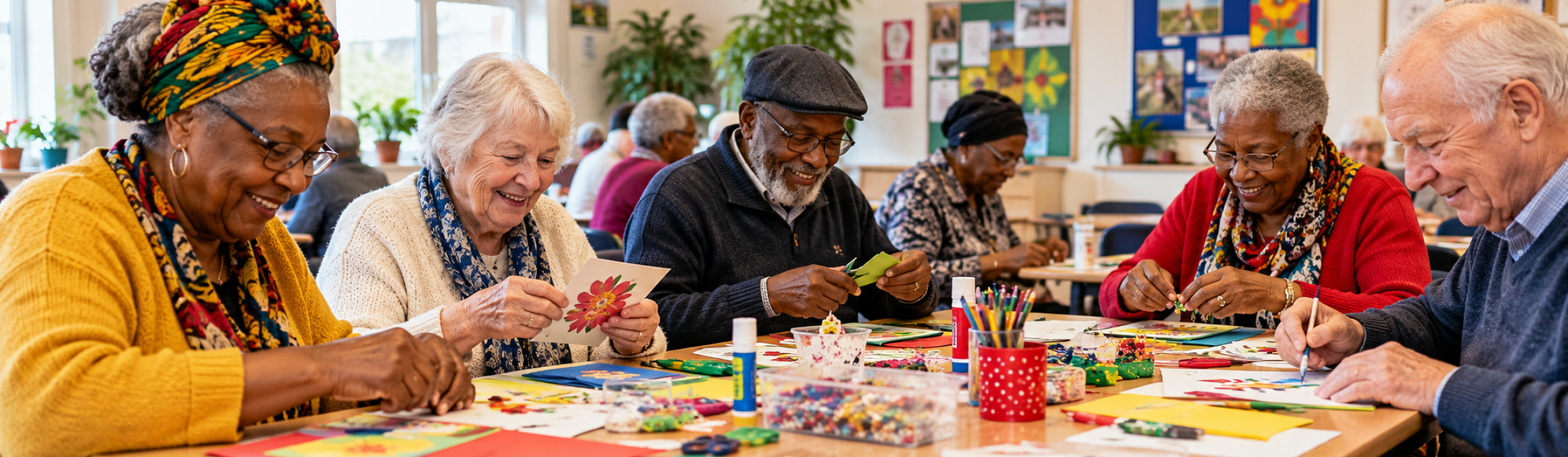 Seniors’ Cheerful Community Craft Session-6