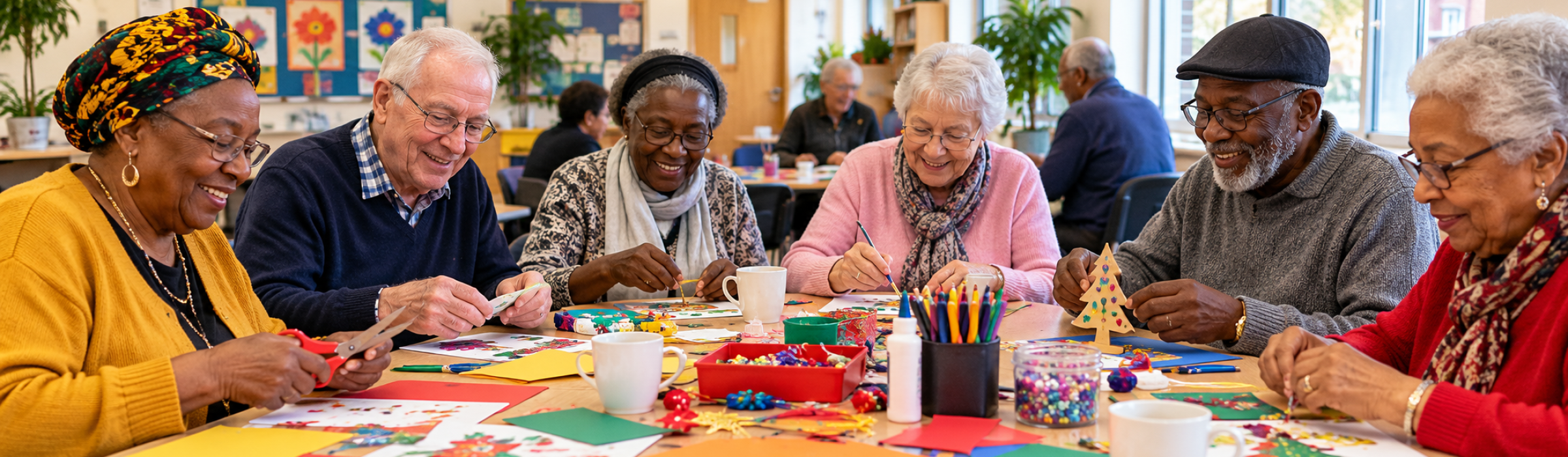 Seniors Crafting Together at the Community Centre-7